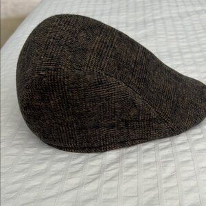 Brown Plaid Flat Cap